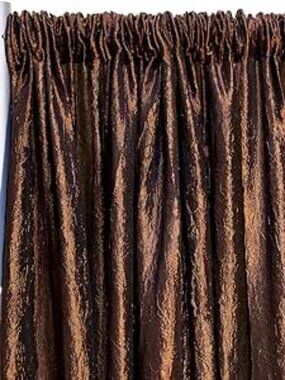 Rodeo Home 50"x96" Chocolate Brown Curtain Panel (2)